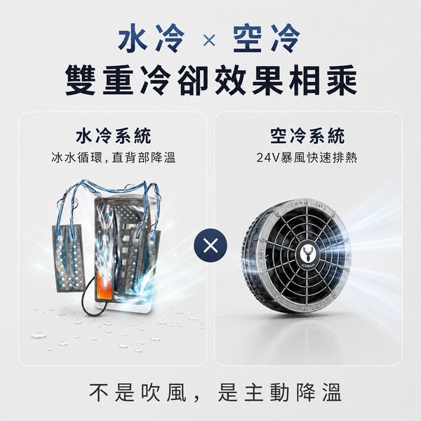 ICEMAN 空冷服｜水冷+空冷雙效降溫 歡慶88節