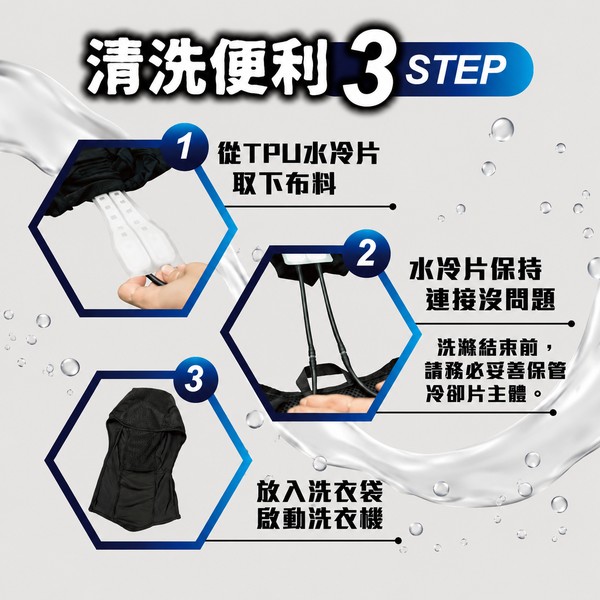 ICE MAN 水冷帽配件｜TPU水冷片頭部降溫 水冷服專用